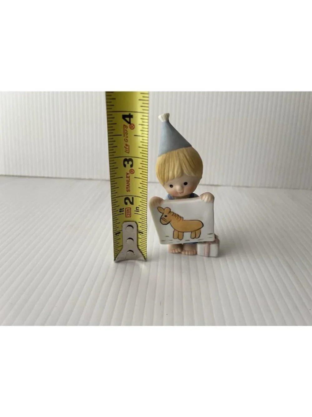 1982 Enesco Country Cousins Scooter Pin the Tail on the Donkey With Present